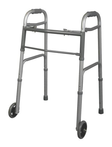 Folding 2-Button Junior Walker
